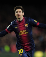 Screenshot №1 pro téma Lionel Messi Barcelona 176x220