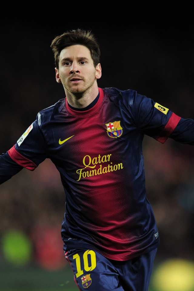 Lionel Messi Barcelona wallpaper 640x960