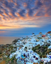 Thira Santorini wallpaper 176x220