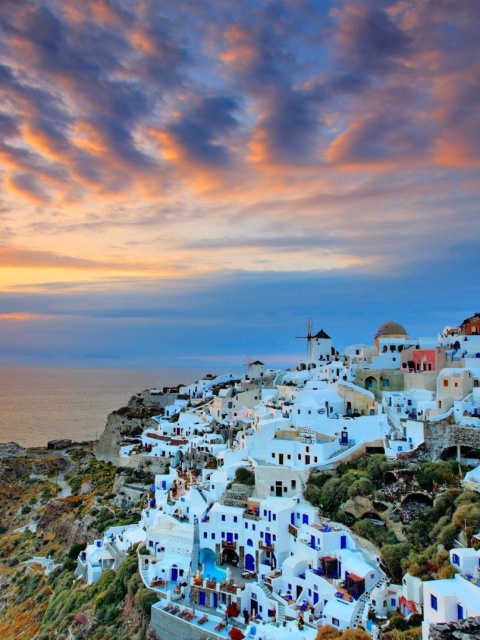 Screenshot №1 pro téma Thira Santorini 480x640