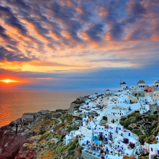 Thira Santorini sfondi gratuiti per iPad mini