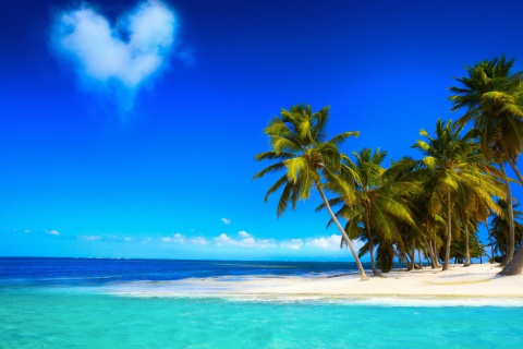 Das Tropical Vacation on Perhentian Islands Wallpaper 480x320