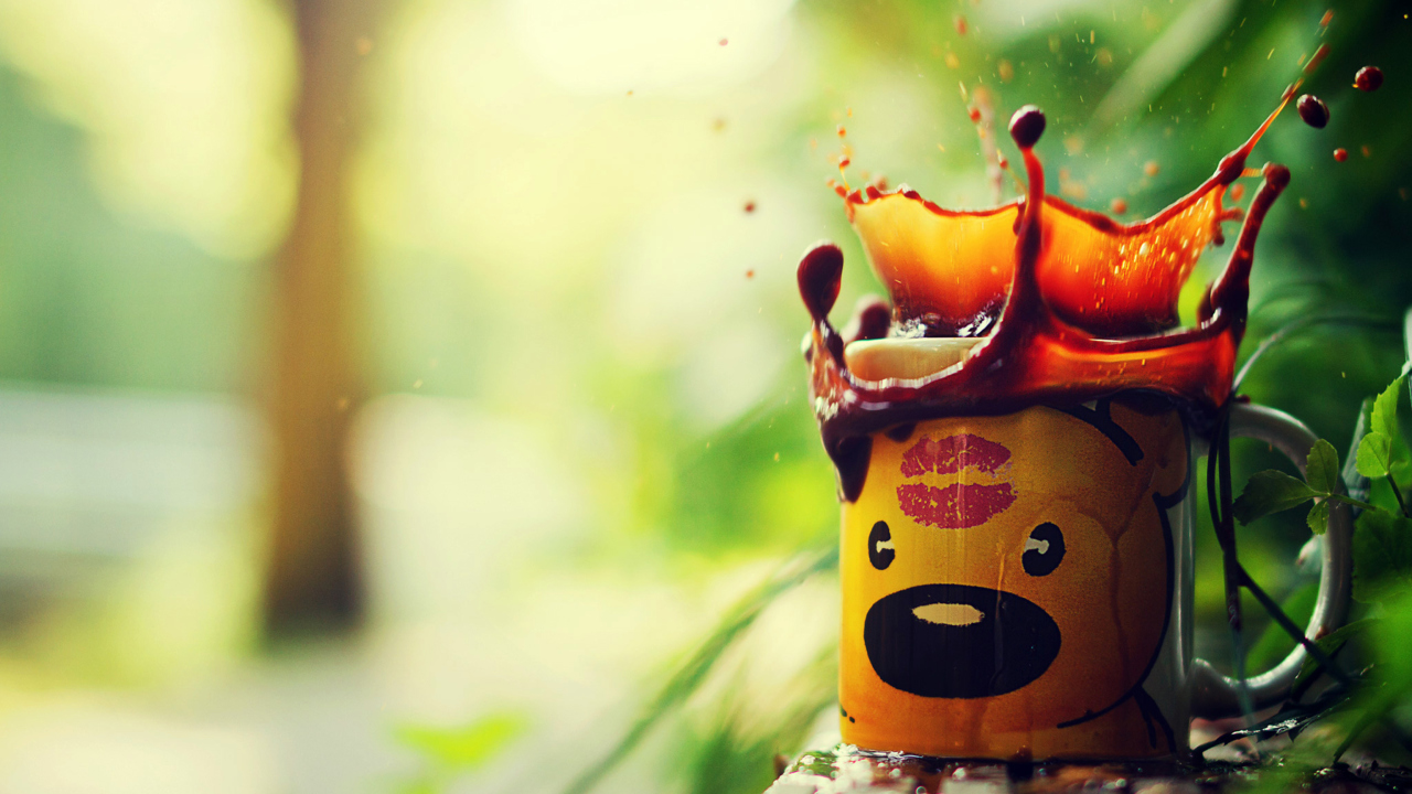 Das Funny Mug Wallpaper 1280x720