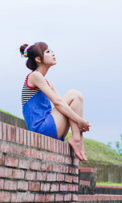 Cute Asian Girl wallpaper 240x400