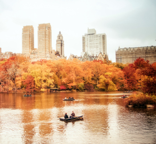 Autumn In New York Central Park papel de parede para celular para iPad