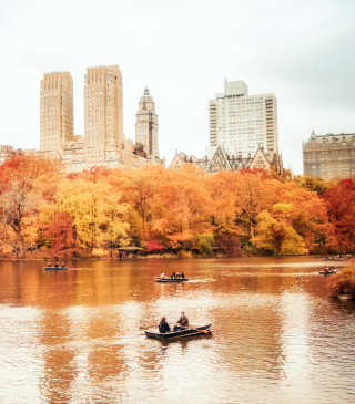 Autumn In New York Central Park - Obrázkek zdarma pro 132x176