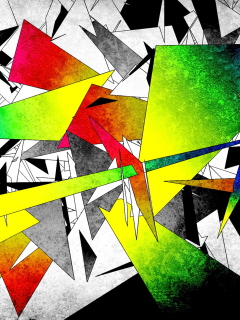 Fondo de pantalla Colorful Abstract 240x320