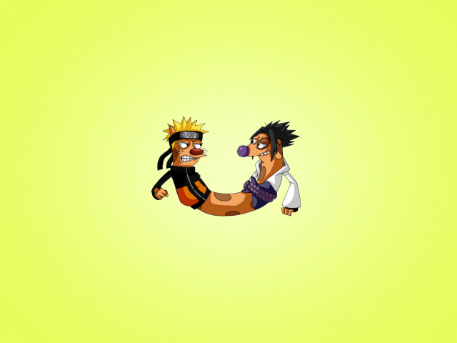 Das CatDog Naruto Wallpaper 640x480