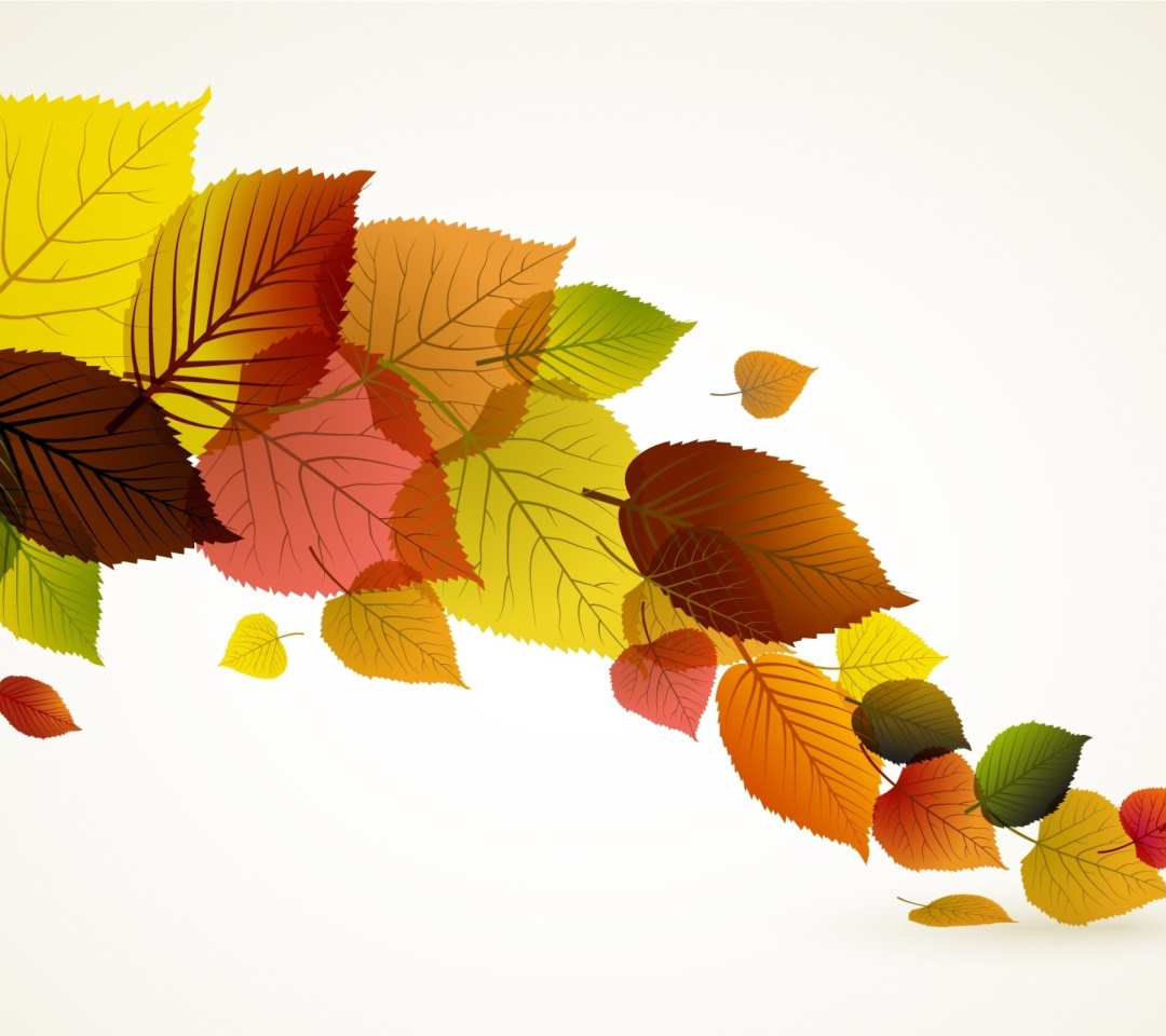 Screenshot №1 pro téma Drawn autumn leaves 1080x960