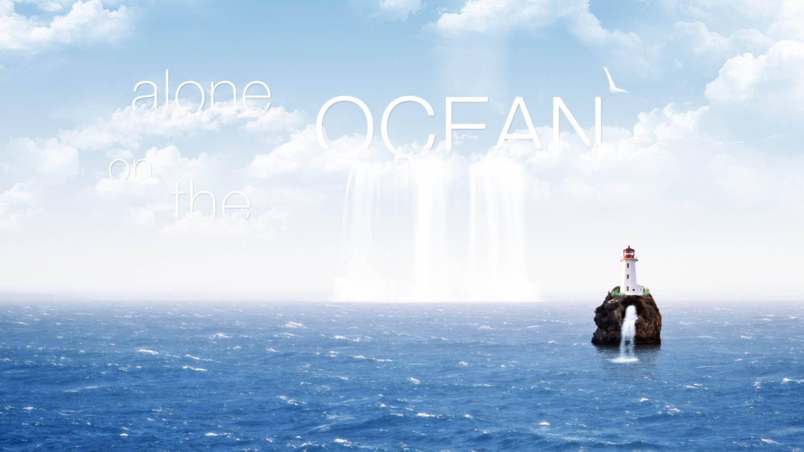 Screenshot №1 pro téma Alone In The Ocean 1600x900