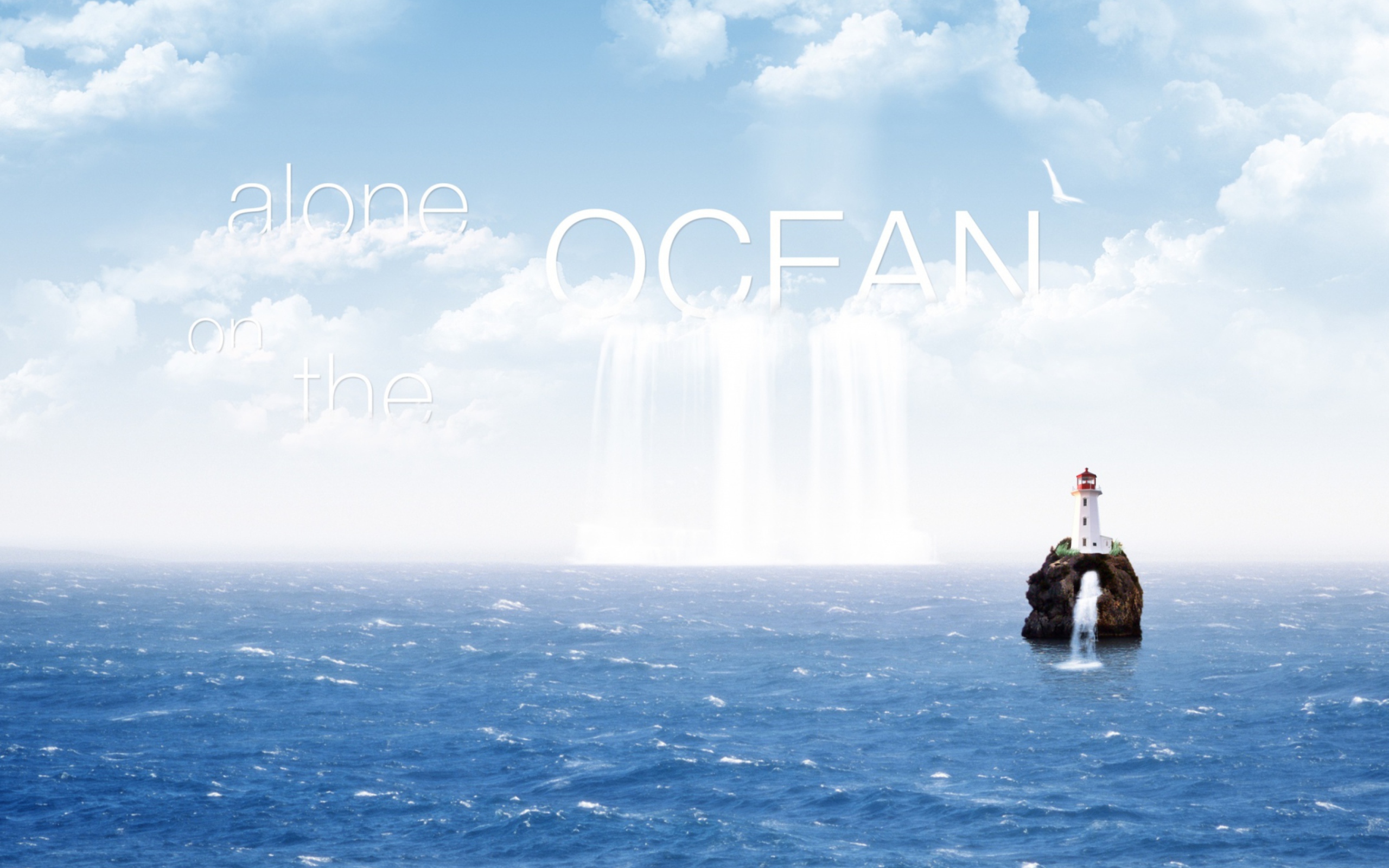 Fondo de pantalla Alone In The Ocean 2560x1600