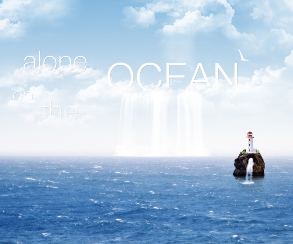 Alone In The Ocean wallpaper 960x800