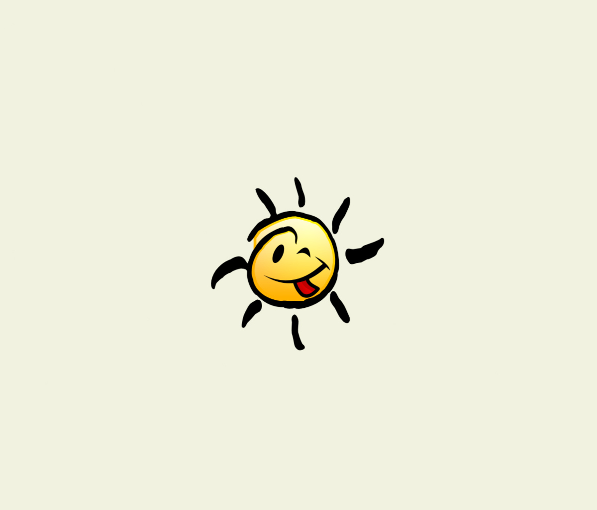 Das Funny Sun Wallpaper 1200x1024