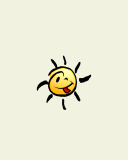 Das Funny Sun Wallpaper 128x160