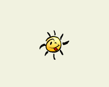 Das Funny Sun Wallpaper 220x176