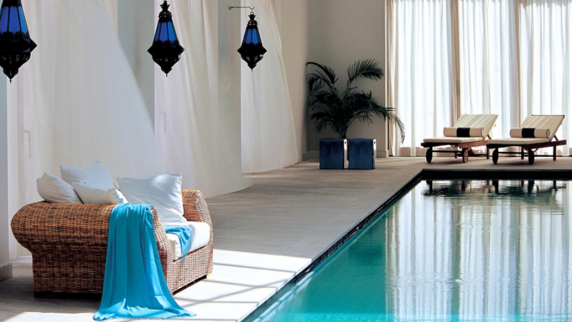 Swimming Pool Interior wallpaper 1920x1080