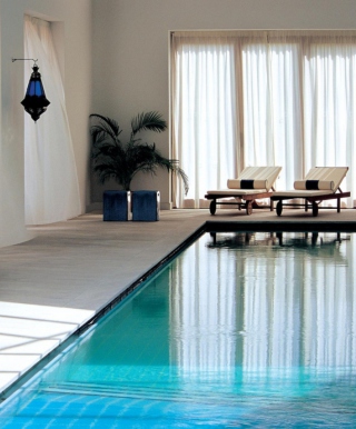 Swimming Pool Interior papel de parede para celular para iPhone 4S