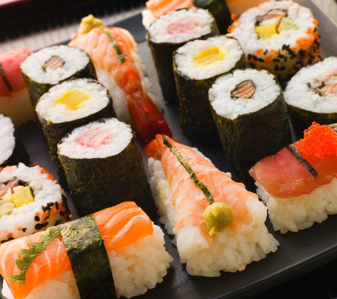 Das For Sushi Lovers Wallpaper 1080x960