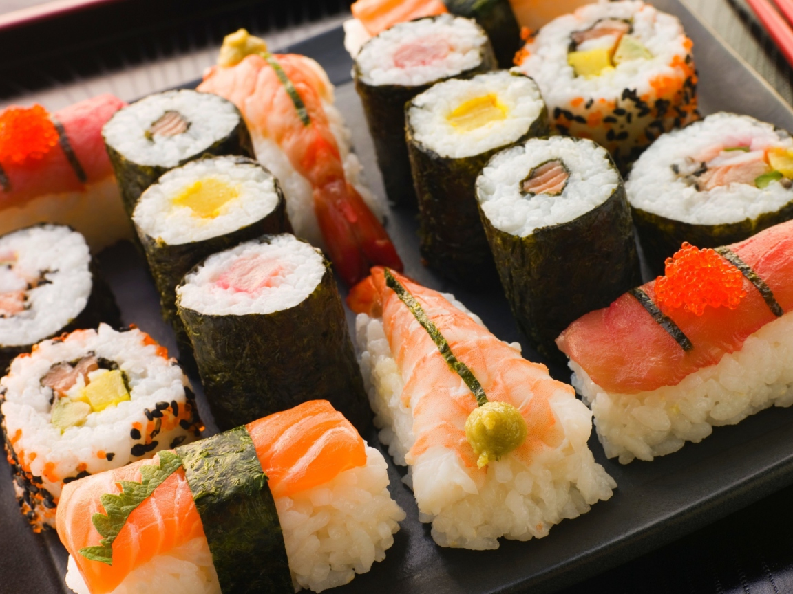 Das For Sushi Lovers Wallpaper 1152x864