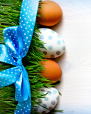 Das Easter Eggs Polka Dot Wallpaper 128x160