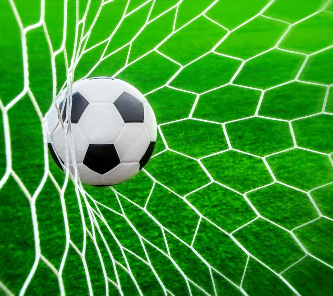 Sfondi Ball In Goal Net 1080x960