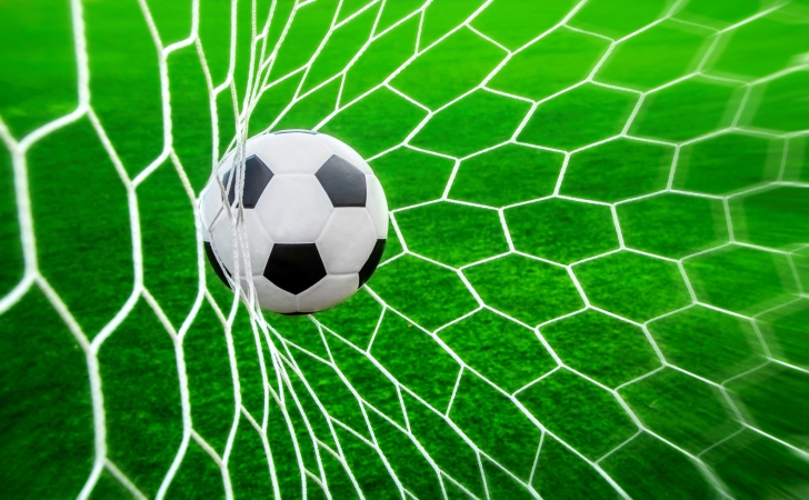 Ball In Goal Net wallpaper