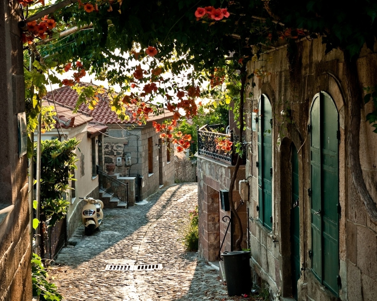 Italy Street Sicily wallpaper 1280x1024