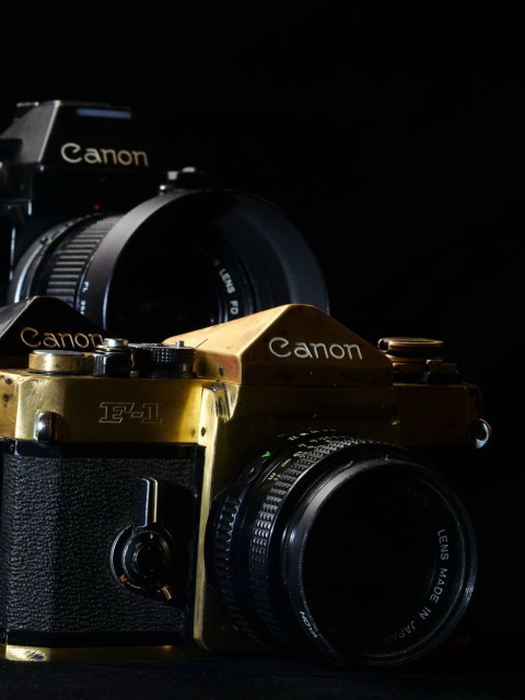 Canon F1 Reflex Camera wallpaper 480x640