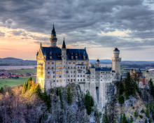 Обои Neuschwanstein Castle, Bavaria, Germany 220x176