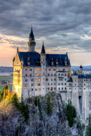 Neuschwanstein Castle, Bavaria, Germany wallpaper 320x480