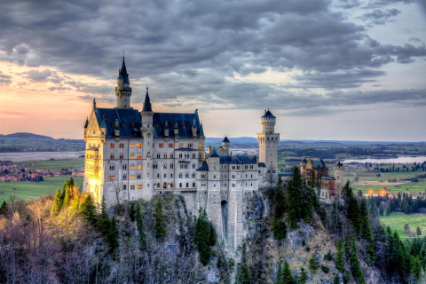 Neuschwanstein Castle, Bavaria, Germany screenshot #1 480x320