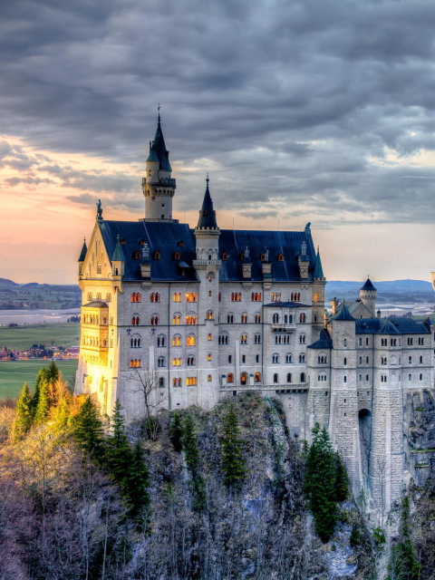 Sfondi Neuschwanstein Castle, Bavaria, Germany 480x640