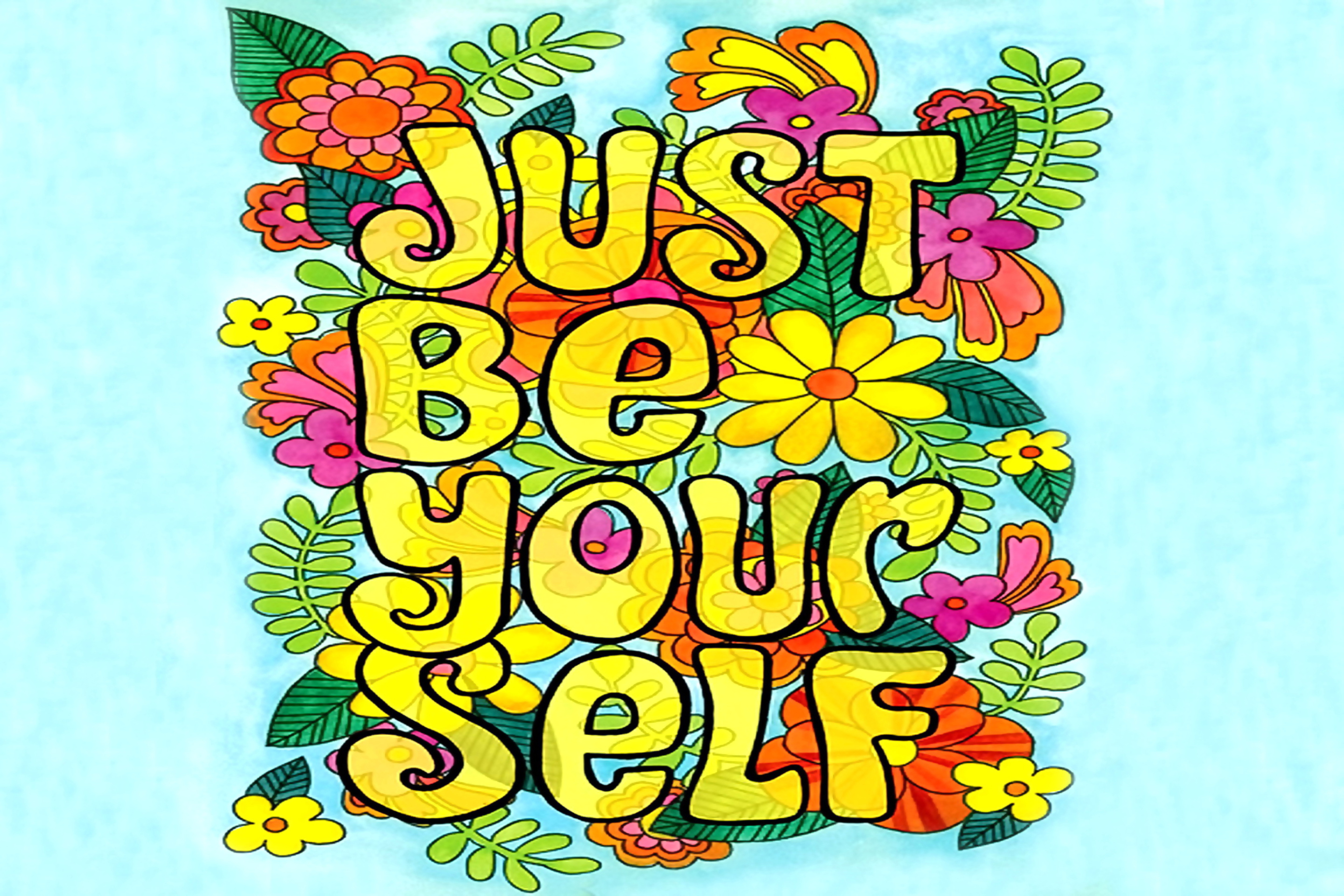 Das Just Be Yourself Wallpaper 2880x1920
