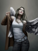 Das Angel Drawn Art Wallpaper 132x176