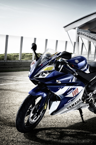Fondo de pantalla YZF R125 Yamaha Race Motor 320x480