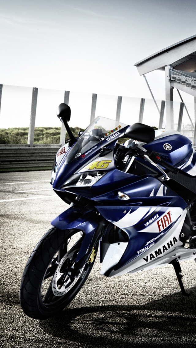 Fondo de pantalla YZF R125 Yamaha Race Motor 640x1136
