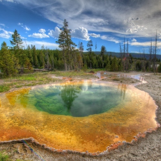 Thermal lake in Canada - Obrázkek zdarma pro 208x208