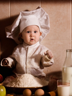 Das Baby Chef Wallpaper 240x320