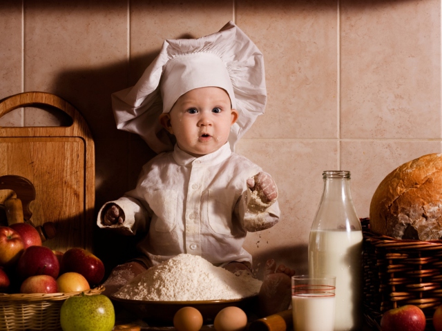 Das Baby Chef Wallpaper 640x480