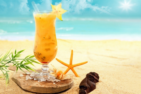 Summer Cocktail wallpaper 480x320