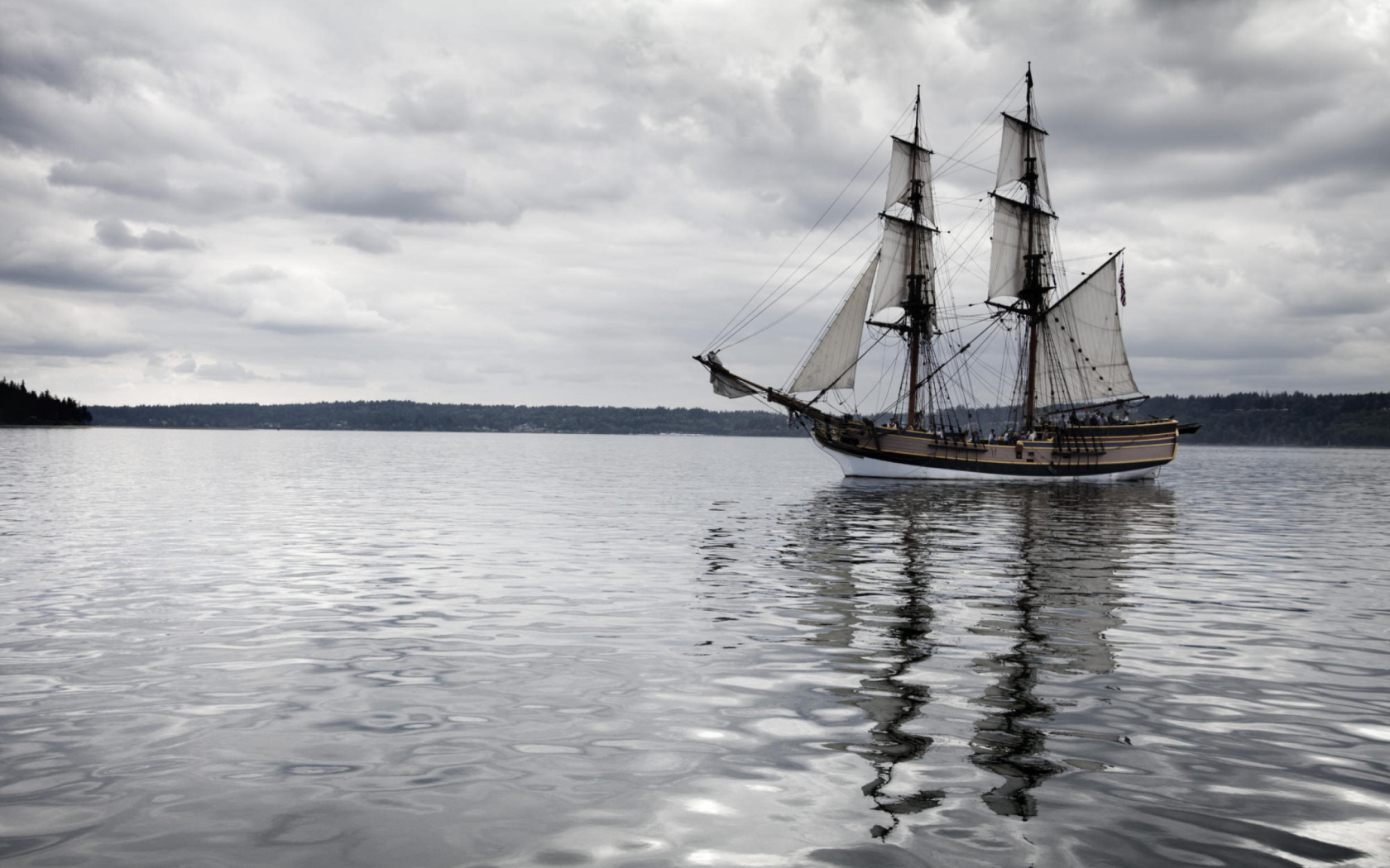 Fondo de pantalla Ship Near Brownsville Washington 1680x1050