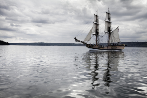 Ship Near Brownsville Washington wallpaper 480x320