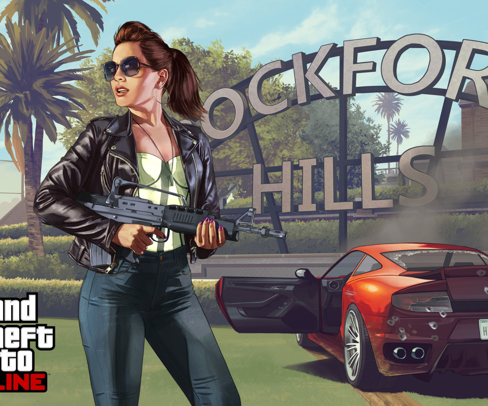 Fondo de pantalla Grand Theft Auto V Girl 960x800