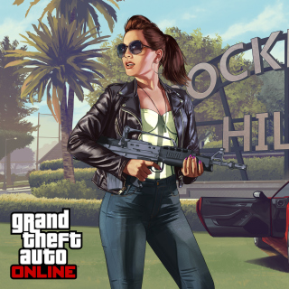 Grand Theft Auto V Girl - Obrázkek zdarma pro iPad mini 2