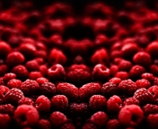 Red Raspberries wallpaper 176x144