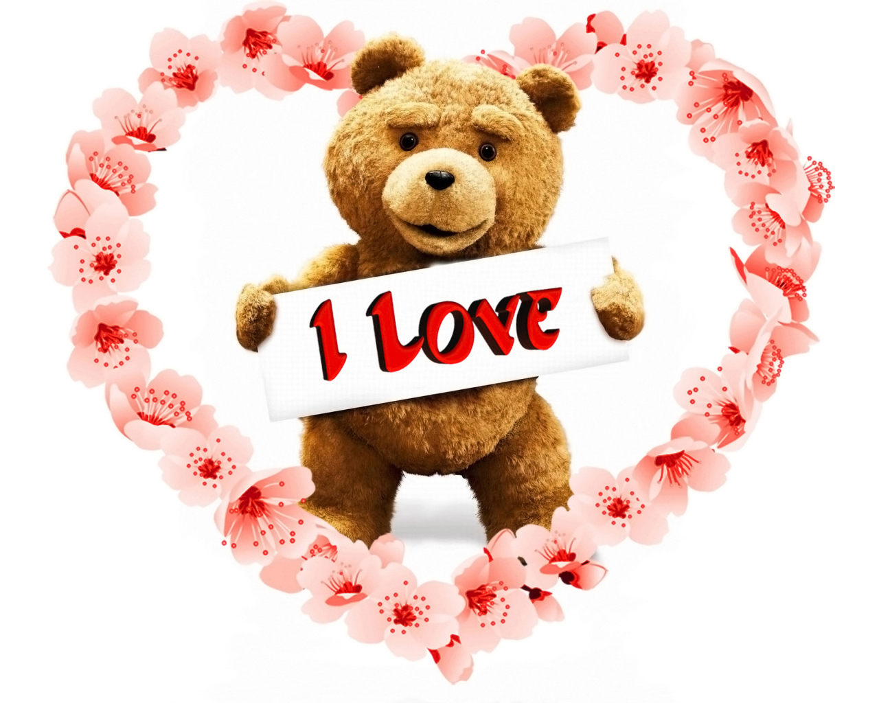 Обои Love Ted 1280x1024