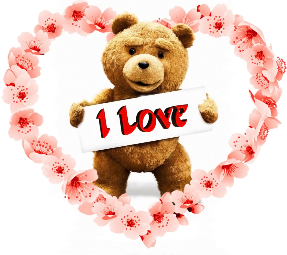 Das Love Ted Wallpaper 960x854