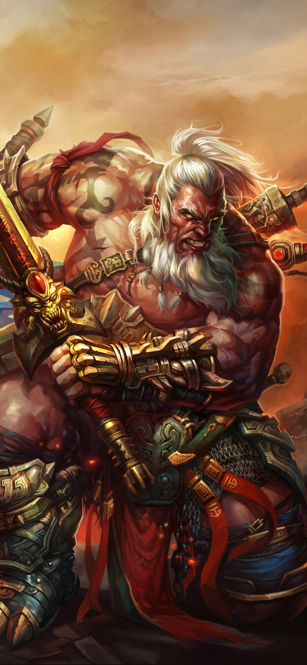 Fondo de pantalla Barbarian - Diablo III 1170x2532