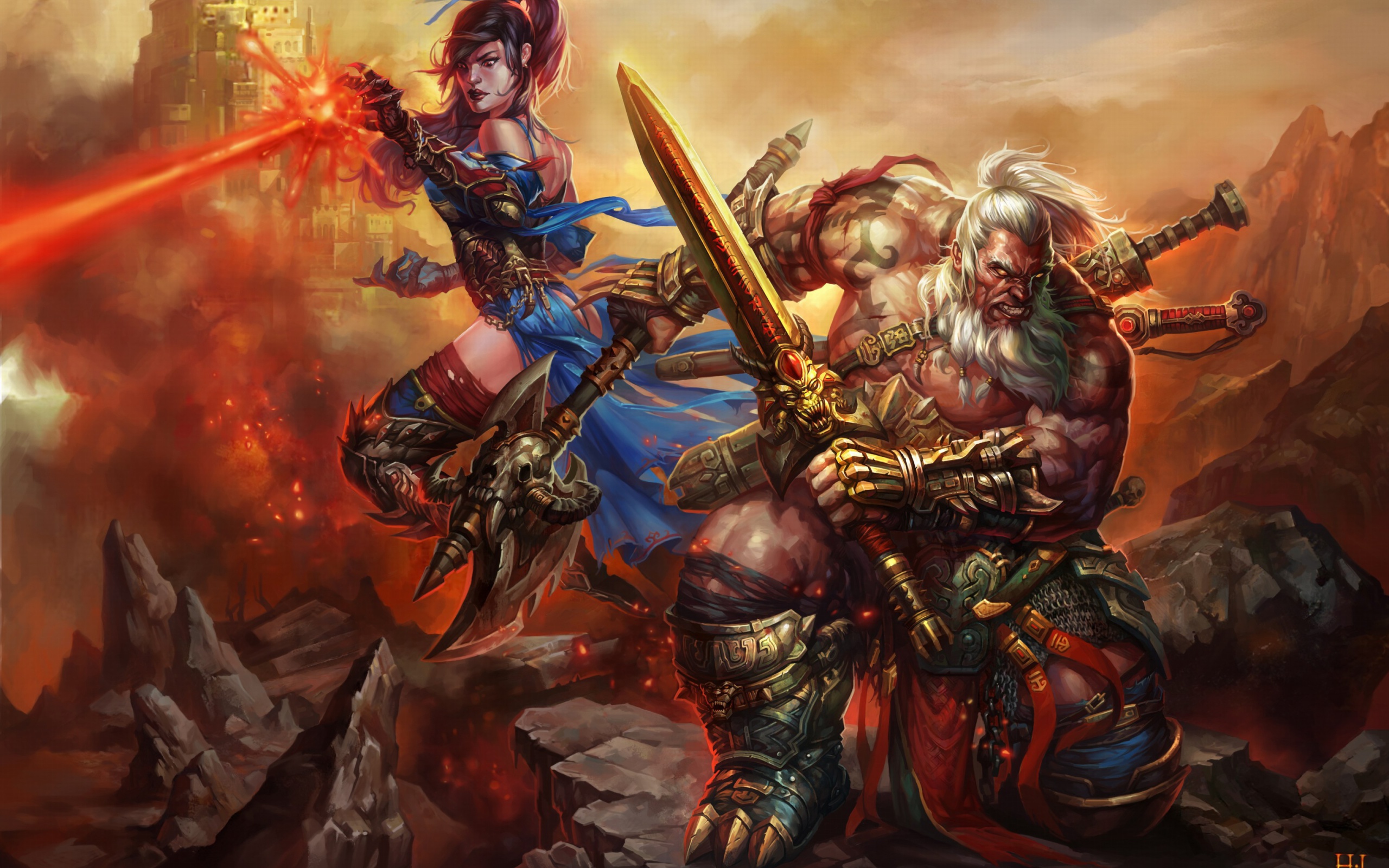 Das Barbarian - Diablo III Wallpaper 2560x1600
