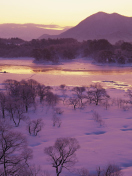 Fondo de pantalla Winter Landscape In Fukushima Japan 132x176